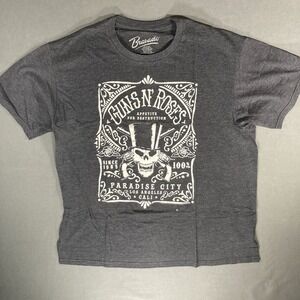 Guns N Roses Mens T-Shirt L Los Angeles Paradise City‎ Short Sleeve